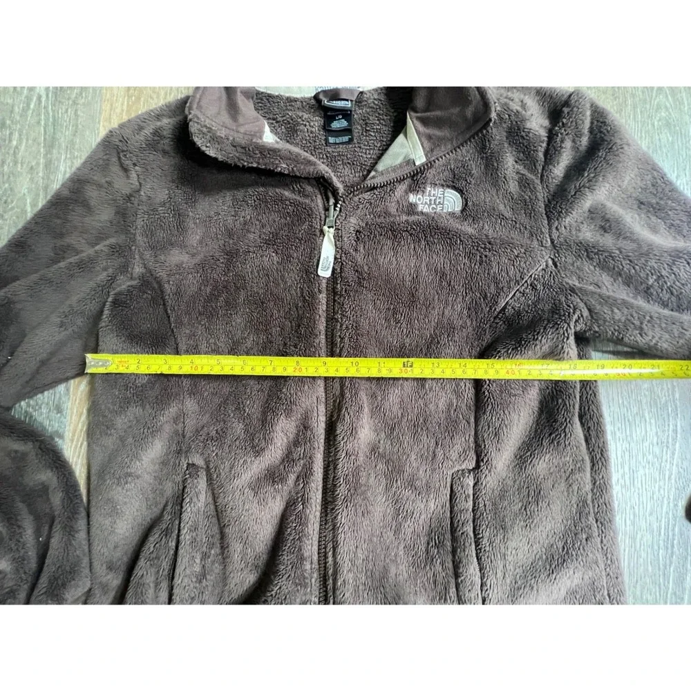 The North Face Osito Fleece Jacket Womens Large Brown Full Zip High Pile Soft